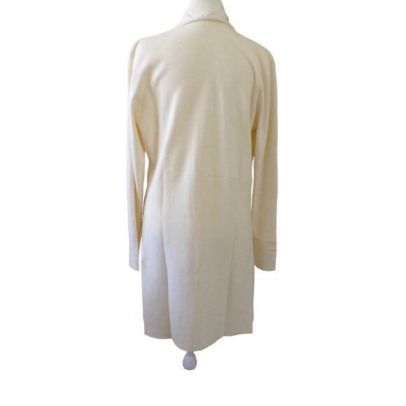 Long Wrap Sweater Cream Color NWOT Size Large - Picture 4 of 5